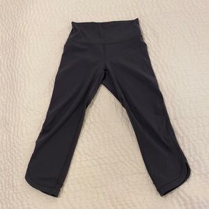 Lululemon cropped leggings with mesh detail